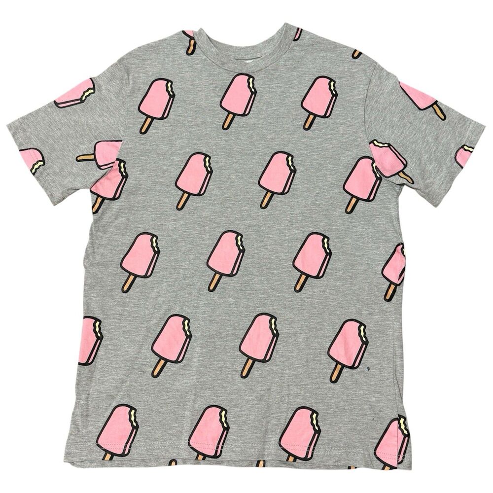 Billionaire Boys Club Shirt Mens Medium AOP Print Graphic Tee Icecream Pink Rare
